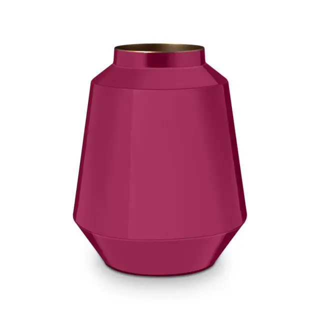 Pip Studio Μεταλλικό Ανθοδοχείο / Metal Vase 29cm Dark Pink