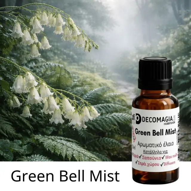 Άρωμα για κερί και σαπούνι 50ml, Green Bell Mist
