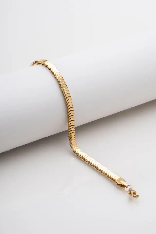 Ατσάλινο βραχιόλι snake 2