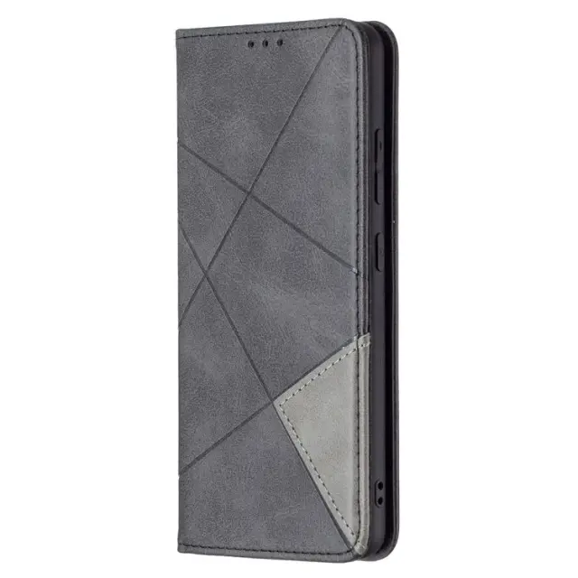 Θήκη Βιβλίο Geometric Pattern Με Δυνατότητα Stand & Υποδοχής Καρτών για Samsung Galaxy A32 4G - Black OEM