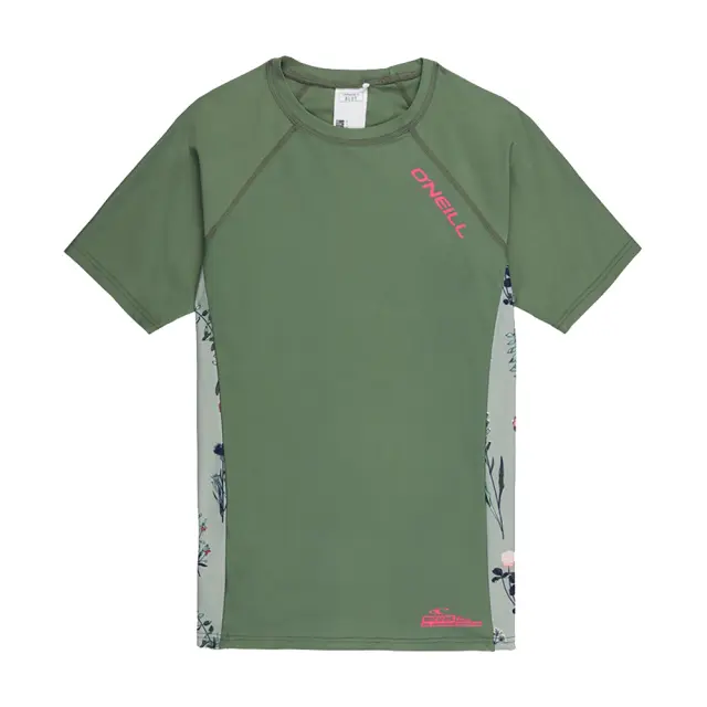 O'neill Performance Girl's Print Short Sleeve Skins Λαδί 0A6672-6082 (O'neill) - 6 Years