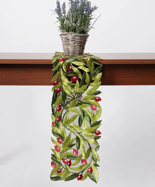 Τραβέρσα 2352 (20cm x 160cm) κόκκινη ελιά - -