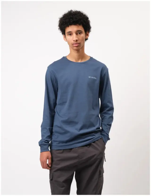 M Explorers Canyon™ LS T-Shirt Dark Mountain/Torn Sunscape Ανδρικό Μακρυμάνικο Columbia - 2054553-478 - S