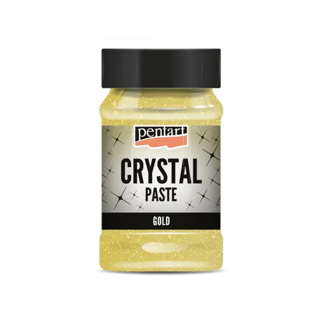 Crystal paste (Πάστα με γκλίτερ) Pentart, Χρυσό, 100ml