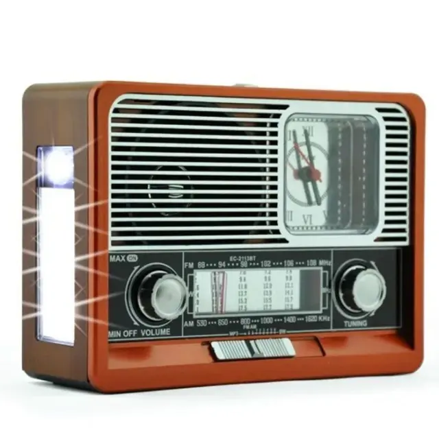 Επαναφορτιζόμενο ραδιόφωνο Retro - ΕK105 - 830128 - Red 2
