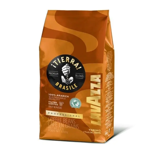 Lavazza Tierra Brasil 100% Arabica 1kg Σε Κόκκους