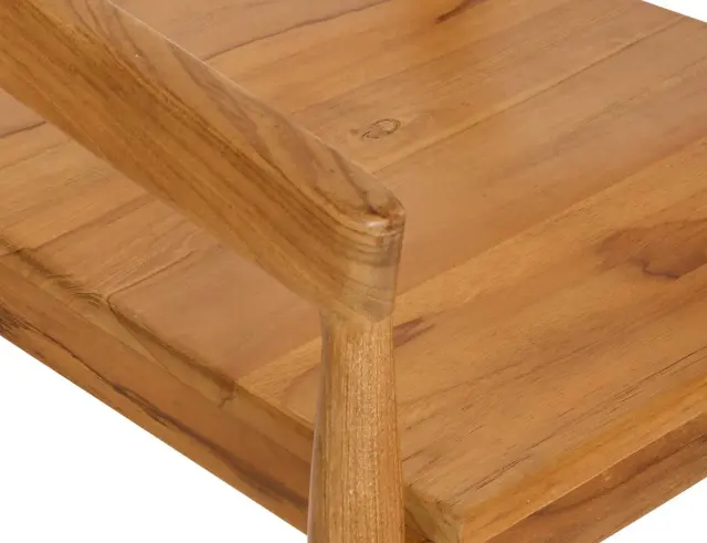 Σκαμπό μπαρ Miyako Atmosphera από Ξύλο teak, με διαστάσεις 55.5x56x95cm - Brown 207342A 3