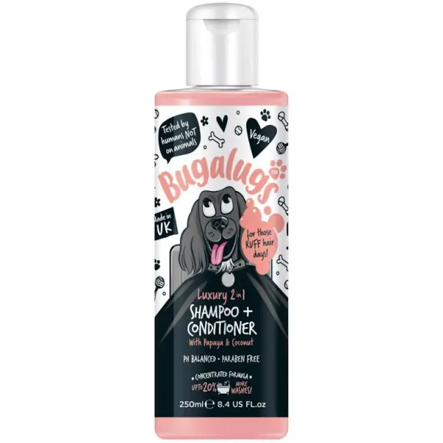 Bugalugs 2 In 1 Shampoo + Conditioner Papaya & Coconut 250ml Μονόχρωμο