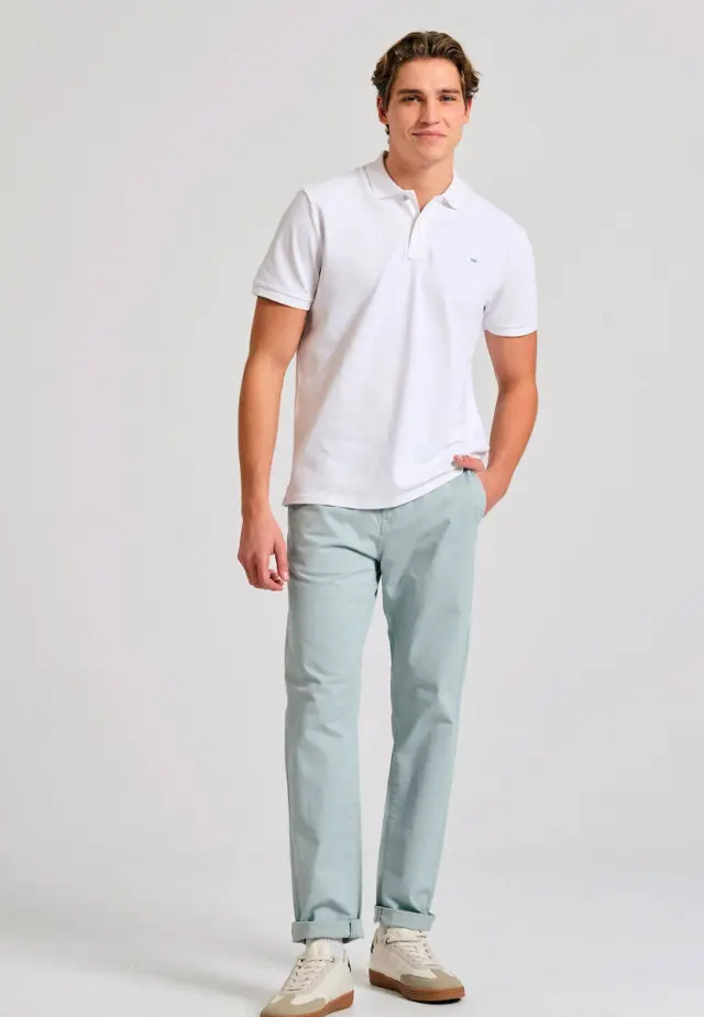 FunkyBuddha Polo T-shirt White FBM011-001-11 2