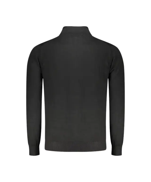 Norway Nautical School - Ανδρική Ζακέτα Πουλόβερ Με Φερμουάρ 843104-BLACK Μαύρο 2