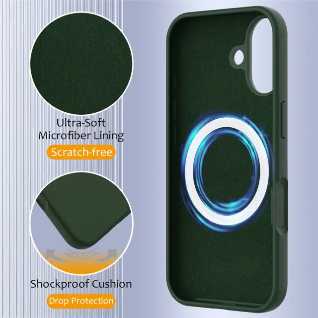 MagSafe Θήκη για iPhone 17- Dark Green OEM 3