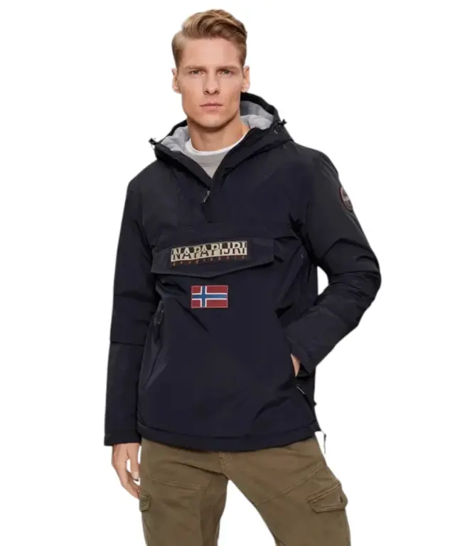 Napapijri - Ανδρικό Μπουφάν Χειμωνιάτικο Anorak Rainforest Pocket 2 Regular Fit NP0A4GMD-041 Μαύρο - M