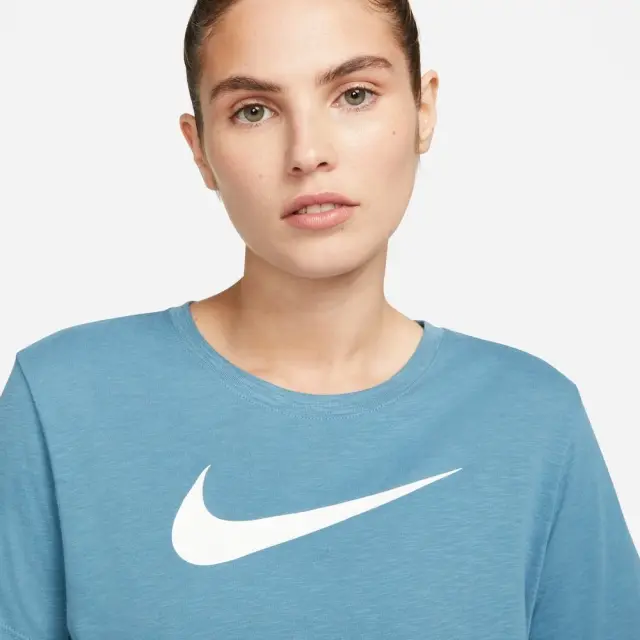 Nike Dri-FIT Swoosh T-Shirt (FD2884-440) - Σιέλ 3