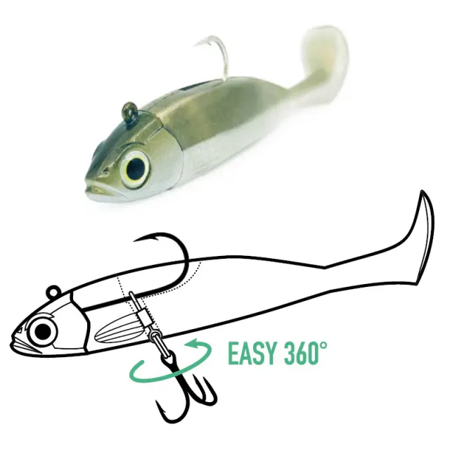 Fiiish Master Shad No5 Combo Σιλικονούχο MS4534 Medium - 25gr Khaki 2