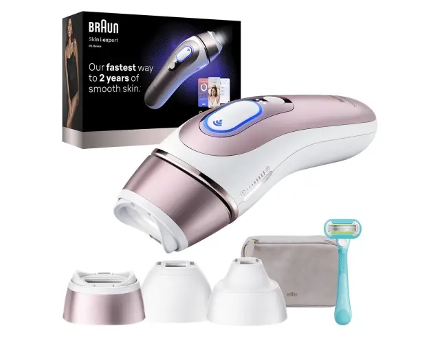 Σετ αποτρίχωσης IPL Braun Skin i Expert Pro 7 PL7321 με ξυραφάκι Venus, 3 κεφαλές και θήκη μεταφοράςPL7321 2