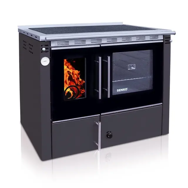 Senko C-25 Premium σόμπα καλοριφέρ Ανθρακί 25kw