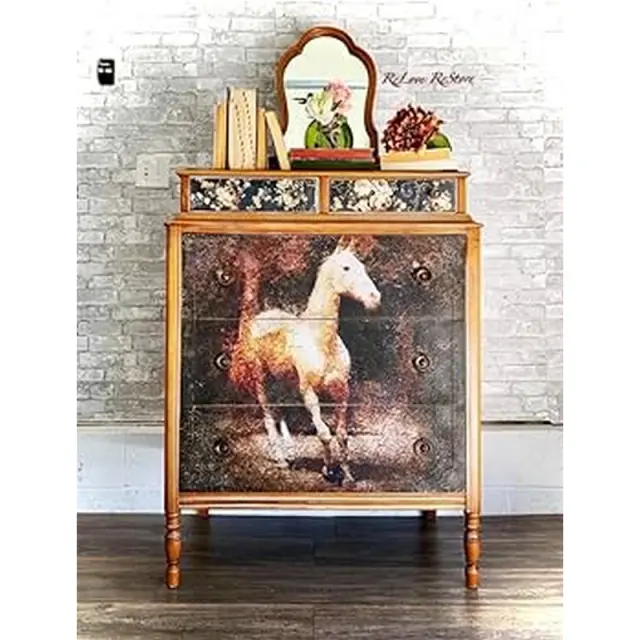 Ριζόχαρτο decoupage Tissue Paper Prima Re-Design, White Majesty, 59.4x84.1cm 3