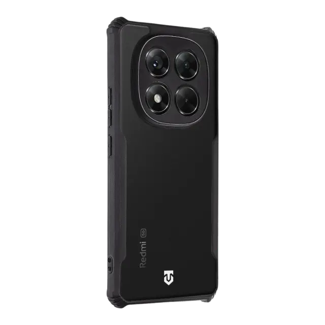 Tactical Quantum Stealth Cover for Xiaomi Redmi Note 14 Pro 5G/X7 5G Clear/Black 2
