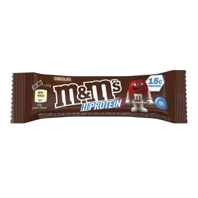 M&M'S Hi-Protein Μπάρα Πρωτεΐνης Σοκολάτας 51g
