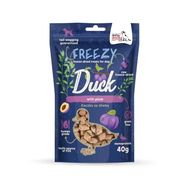 SYTA MICHA Freezy Duck with plum - dog treat - 40g