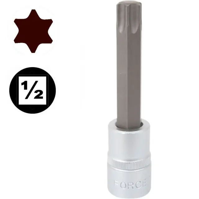 FORCE 34610060 Καρυδάκι 1/2 TORX Μακρύ Τ60x100mm