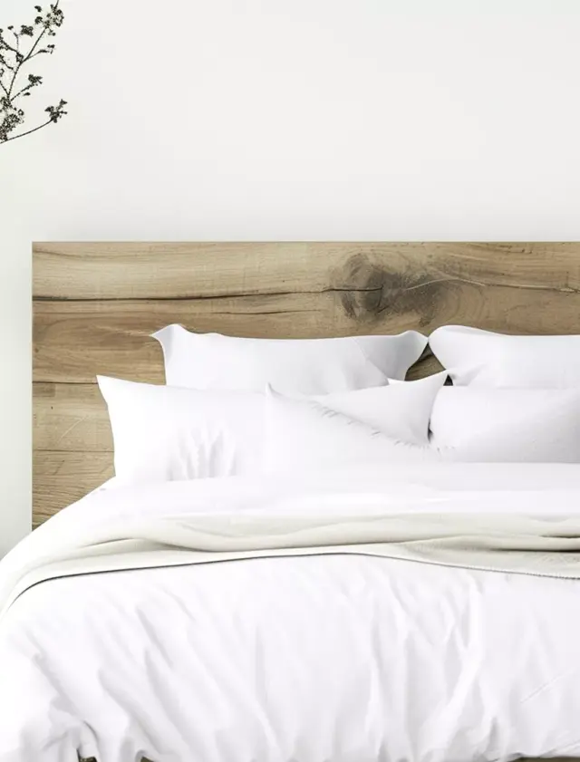 Σεντόνι Polycotton, 160 T.C. Λευκό Ημίδιπλο 180x280