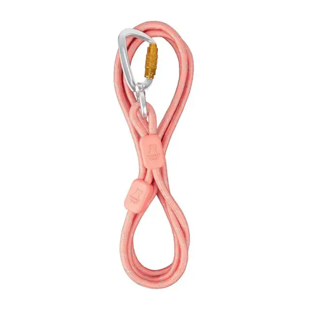 Woolly Wolf – Οδηγός Περιπάτου Λεπτός - Recycled Rope Leash Thin – Salmon Pink 180cm
