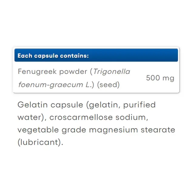 Natural Factors Fenugreek Seed 500 mg, HerbalFactors 2