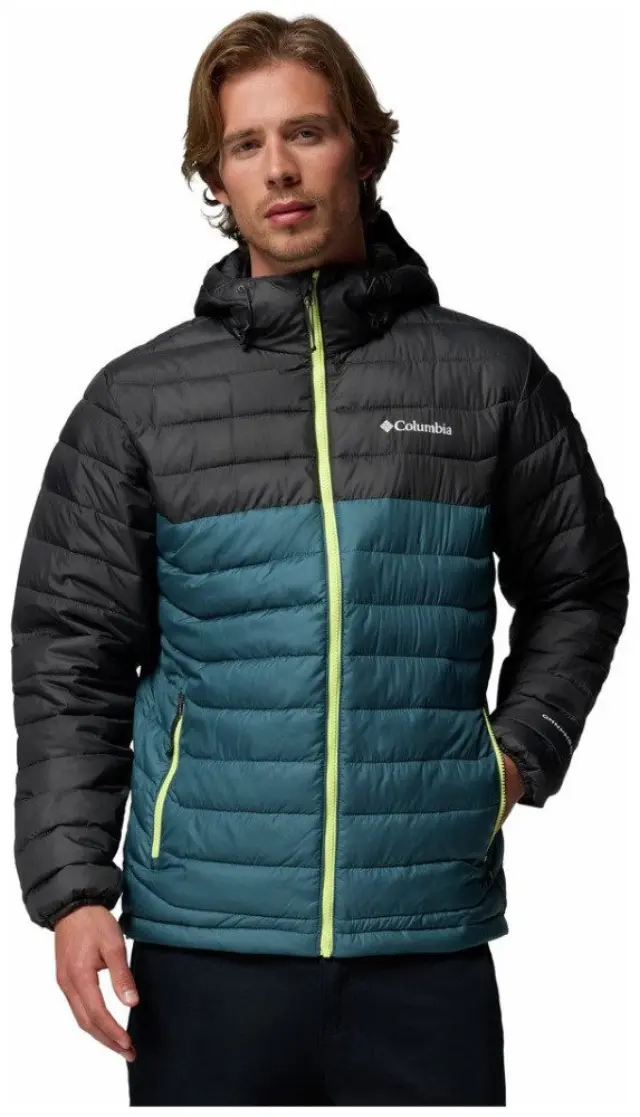 Μπουφάν Columbia Ανδρικό Powder Lite&trade; II Hooded Jacket Everblue/Shark - 2086944-429