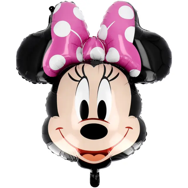 Μπάλονι Φοιλ Σχήμα Minnie Κεφάλι Ροζ Διπλής Όψεως / 69 εκ