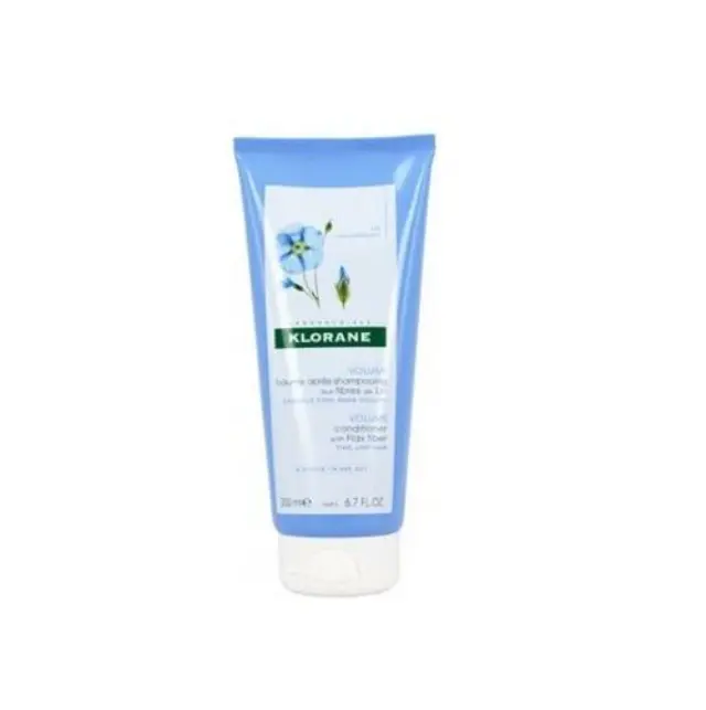 Klorane Volume Conditioner with Flax Fiber Ανάλαφρη Μαλακτική Κρέμα για Μετά το Λούσιμο με Ίνες Λιναριού για Όγκο, 200ml