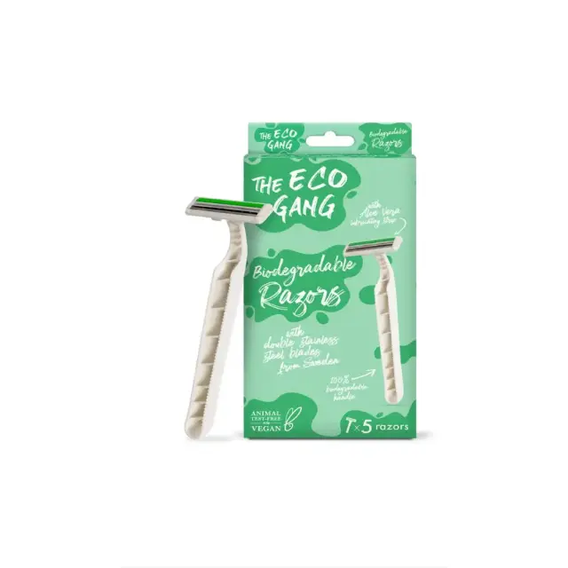 The Eco Gang Biodegradable Razors Ξυραφάκια Φυτικής Βάσης 5τμχ