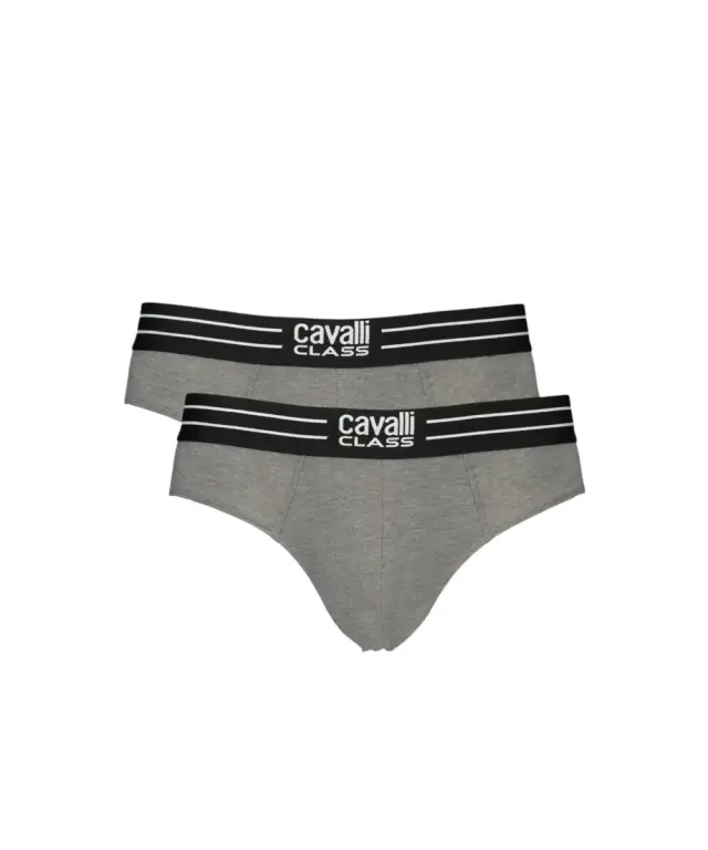 Cavalli Class - Ανδρικά Εσώρουχα Σλιπ 2Pack QXO01IJD003-05014 Γκρι 3
