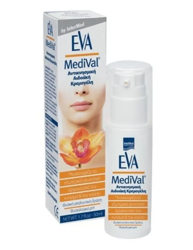 INTERMED EVA Intima Medival Αντικνησμική Κρεμογέλη για τα Έξω Γεννητικά Όργανα, 50ml