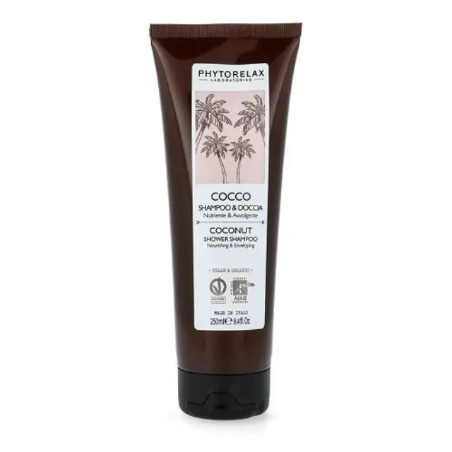 Phytorelax Coconut Shower Gel & Shampoo Αφρόλουτρο και Σαμπουάν με Καρύδα, 250ml