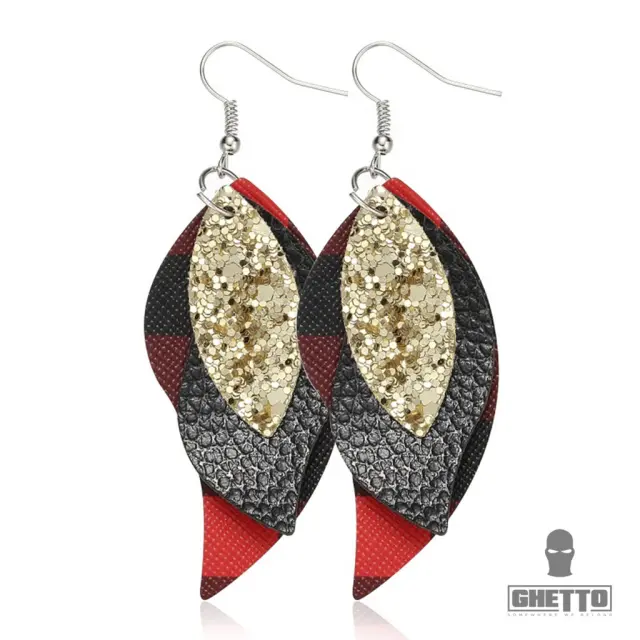 Ghetto Fashion Teardrop Leaf Earrings