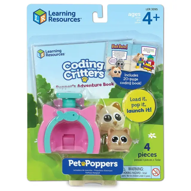Learning Resources Εκπαιδευτικό Παιχνίδι Coding Critters® Pet Poppers - Pepper για 4+ ετών LER3095