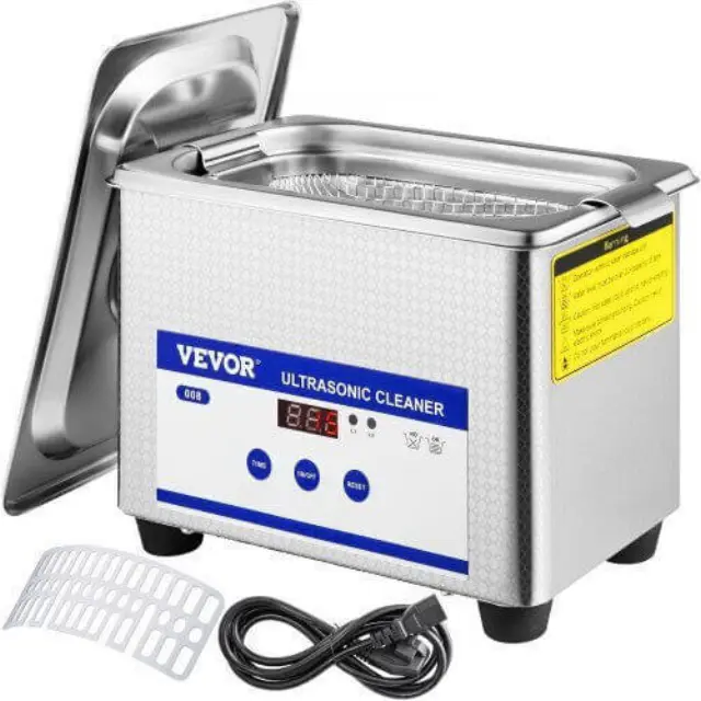 Καθαριστής Υπερήχων Vevor 800ml Inox με Ψηφιακό Χρονοδιακόπτη