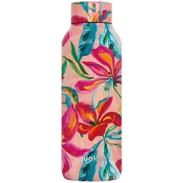 Quokka Solid Μπουκάλι Θερμός Ανοξείδωτο 510ml Tropical Bloom -12171
