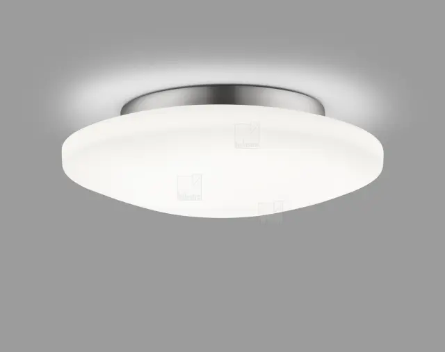 KYMO Φωτιστικό Οροφής LED Χρωμίου IP44 Ø36cm Άσπρο Χρώμιο