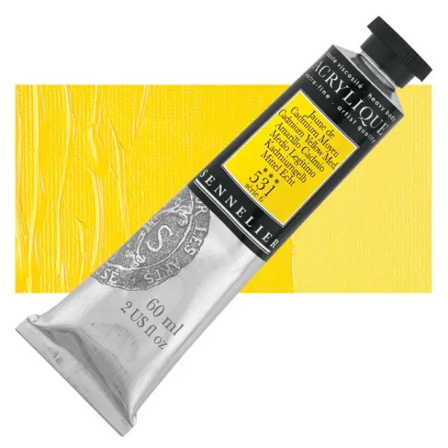 Ακρυλικό Sennelier Extra Fine - 531 Cadmium Yellow Medium S6 - 60ml