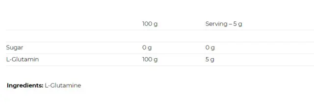 Nutrend Glutamine - 100% Pure L-Glutamine 2