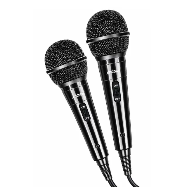 Andowl Σετ 2 Ενσύρματων Μικροφώνων Q-MIC690 - Set of 2 Wired Microphones 0751307 2
