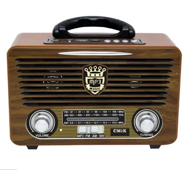 Φορητό ρετρό ραδιόφωνο USB/SD MP3 player CMiK MK-115BT 2
