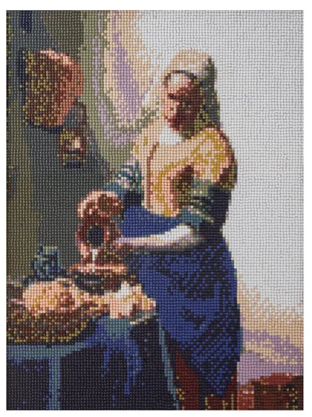 GRAFIX Diamond painting ψηφιδωτό Milkmaid 40x50cm