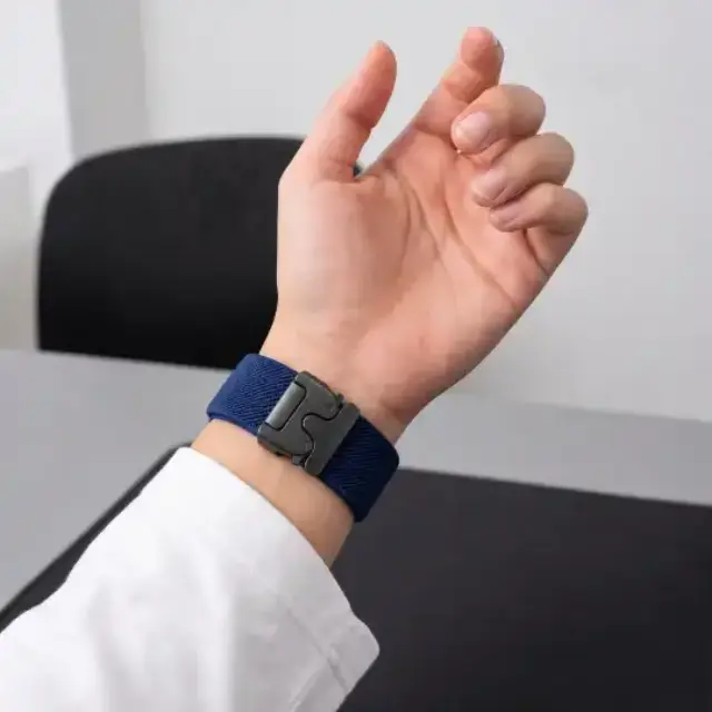 Tech-protect Nylon Clasp Samsung Galaxy Watch Ultra 1 / 2 2024-2026 (47 Mm) Navy Blue 3