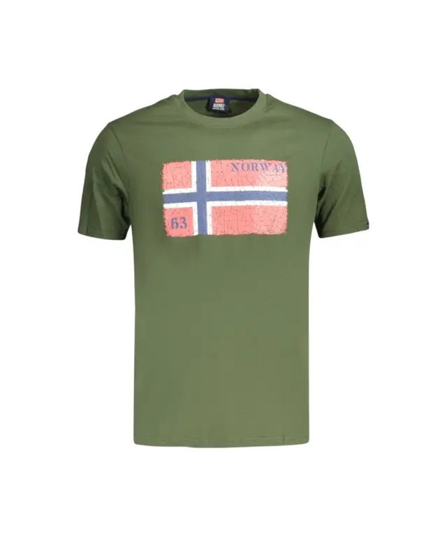 Norway Nautical School - Ανδρικό T-shirt Κοντομάνικο 866020-ARMY Χακί 3
