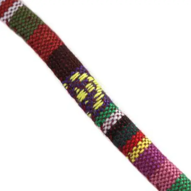 Fabric Cord Ø7mm - Purple and Brown ~2.8m