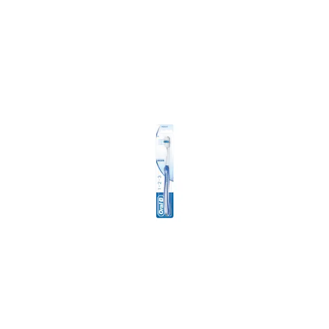 Oral-B 1-2-3 Indicator Medium Μπλέ Οδοντόβουρτσα Μέτρια, 1τμχ 2