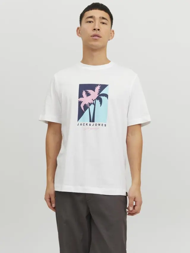 JORTULUM LOGO TEE SS CREW NECK LN bright white - XL 3